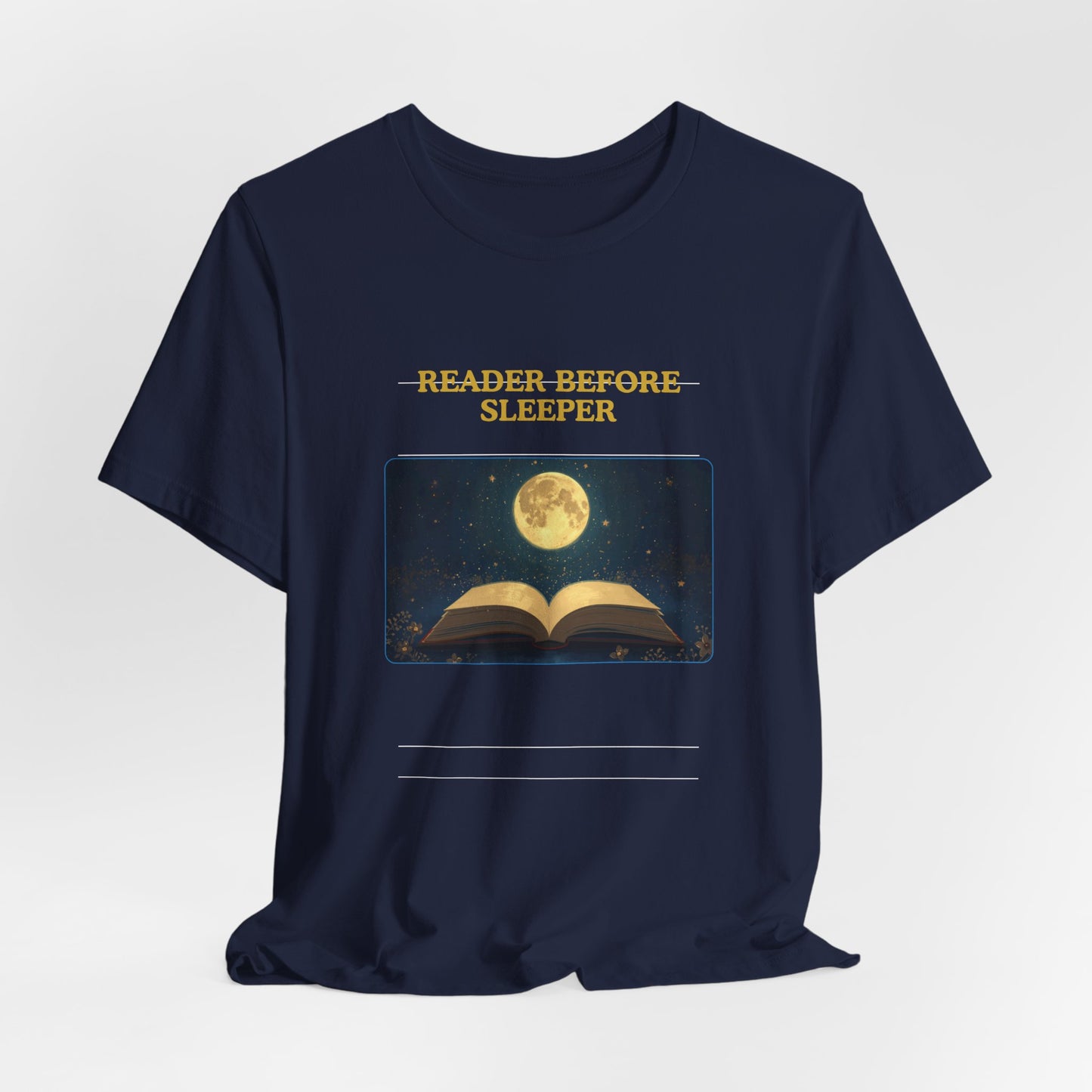Reader Before Sleeper T-Shirt — Moonlit Book Lovers Tee