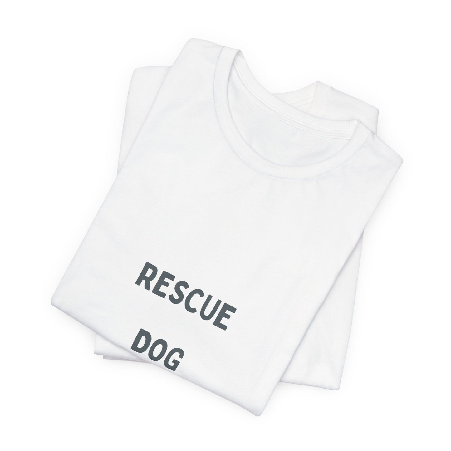 Rescue Dog Mom T‑Shirt — Cute Paw Print Rescue Dog Tee for Dog Lovers