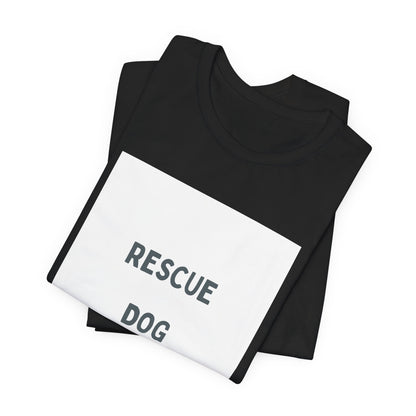 Rescue Dog Mom T‑Shirt — Cute Paw Print Rescue Dog Tee for Dog Lovers