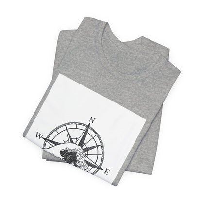 Compass Wave T‑Shirt — Nautical Adventure Graphic Tee