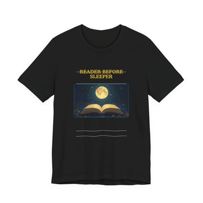 Reader Before Sleeper T-Shirt — Moonlit Book Lovers Tee