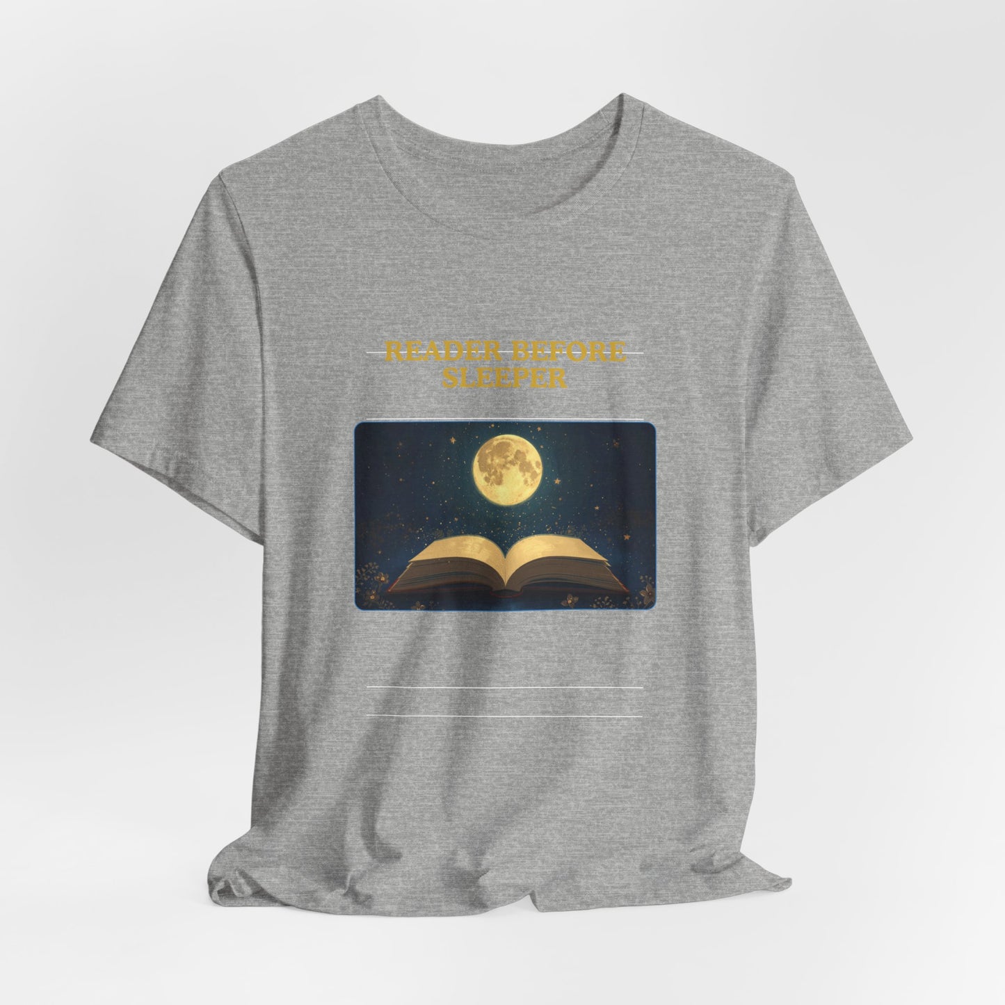 Reader Before Sleeper T-Shirt — Moonlit Book Lovers Tee