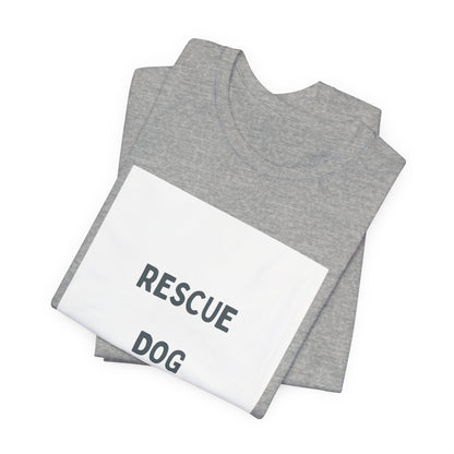 Rescue Dog Mom T‑Shirt — Cute Paw Print Rescue Dog Tee for Dog Lovers