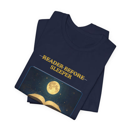 Reader Before Sleeper T-Shirt — Moonlit Book Lovers Tee