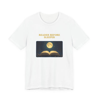 Reader Before Sleeper T-Shirt — Moonlit Book Lovers Tee