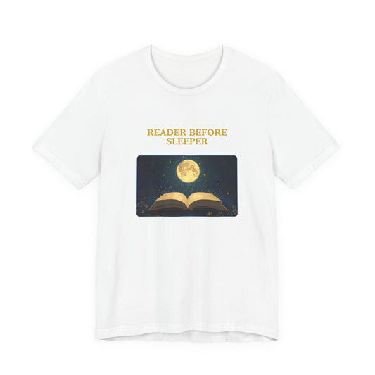 Reader Before Sleeper T-Shirt — Moonlit Book Lovers Tee